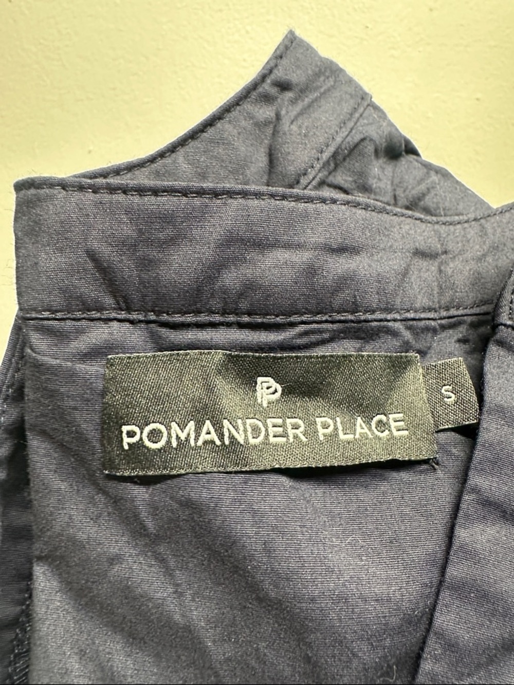 Pomander Place Tuckernuck Kenzo Mini Dress Cotton Tiered Long Sleeve Navy Small - Picture 6 of 8